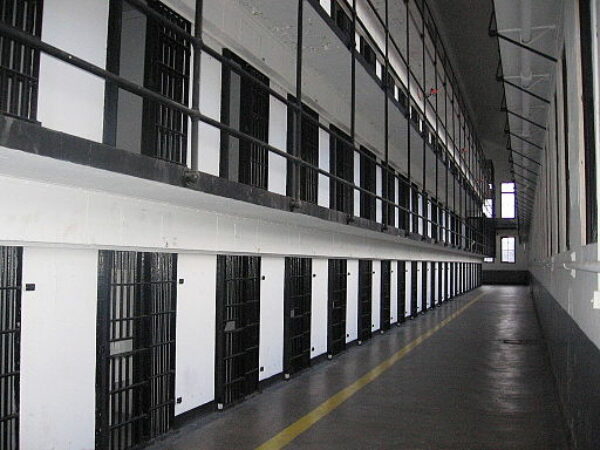 The hallway of Old Montana Prison, one of the most haunted prisons in the US.