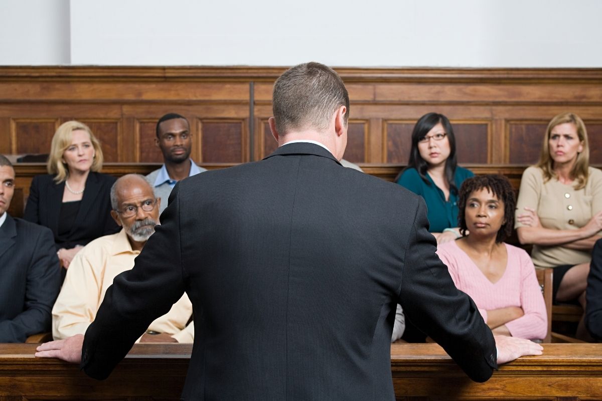 A typical scene during a jury sequestration.