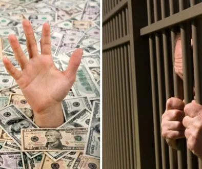 A photo depicting debt prisons.