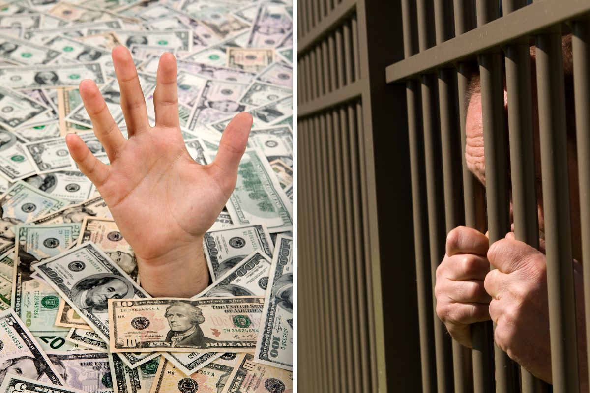 A photo depicting debt prisons.