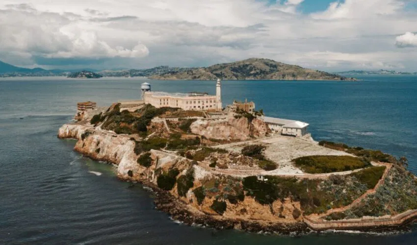 Alcatraz considered a high-security prison due to its remote location and the challenges of escaping. The prison has strong currents and cold waters surrounding the island.