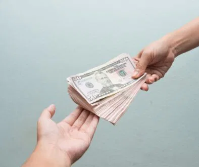 A person receiving money from an inmate.